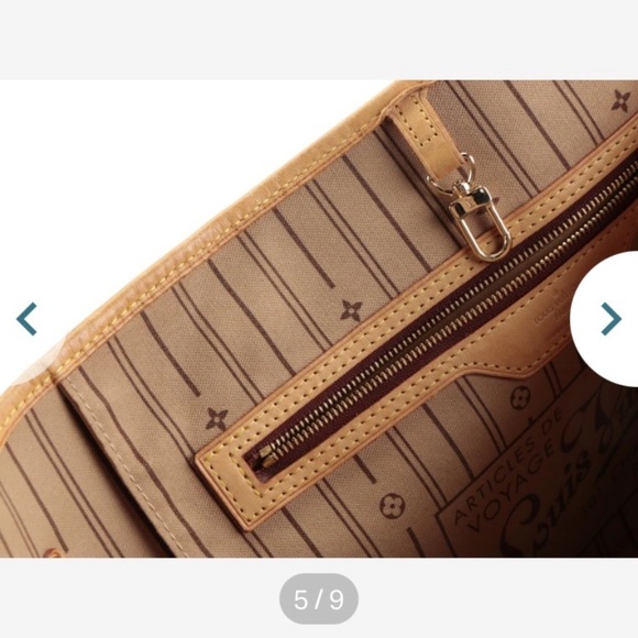 Louis Vuitton Neverfull GM Monogram Canvas & Vachetta Leather - Picture 8 of 17